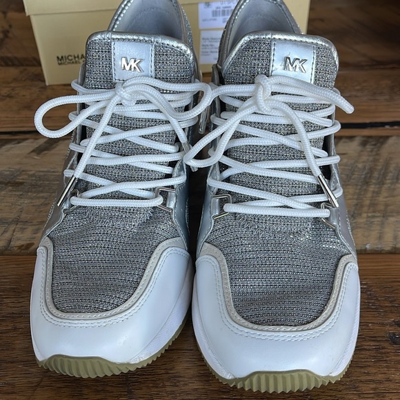 Michael Kors LIV Trainer size 7 - Khaki Glitter chain mesh - Picture 11 of 11